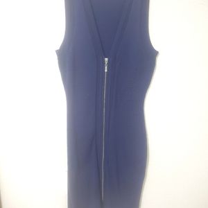 Guess Navy Blue Zip Up Dress